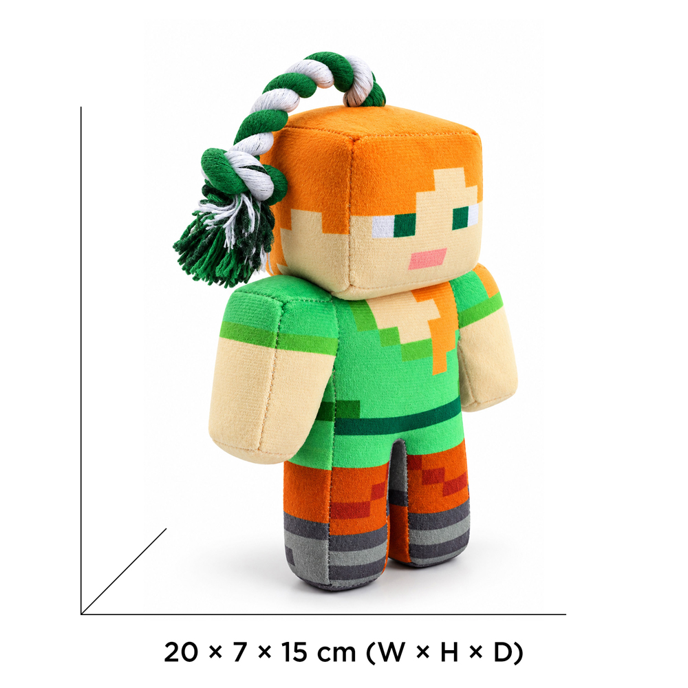 MINECRAFT Hračka pre psov s lanom Alex