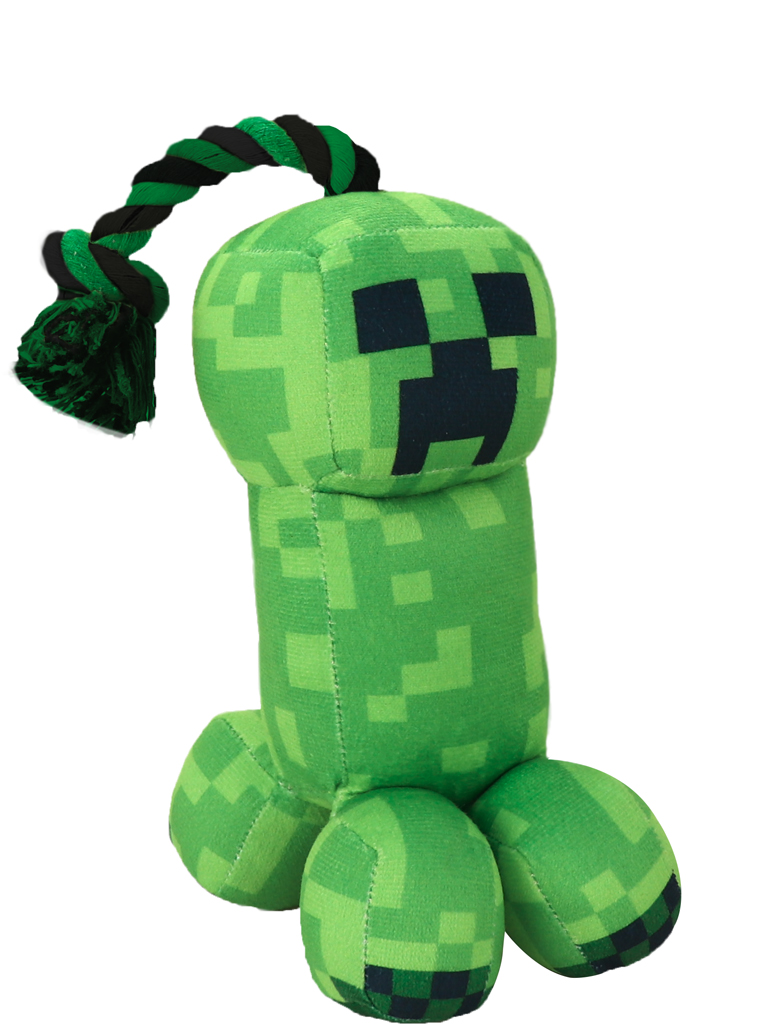 MINECRAFT Hračka pro psy s lanem Creeper