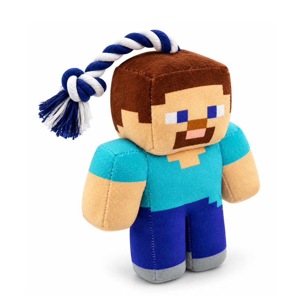 MINECRAFT Hračka pre psov s lanom Steve