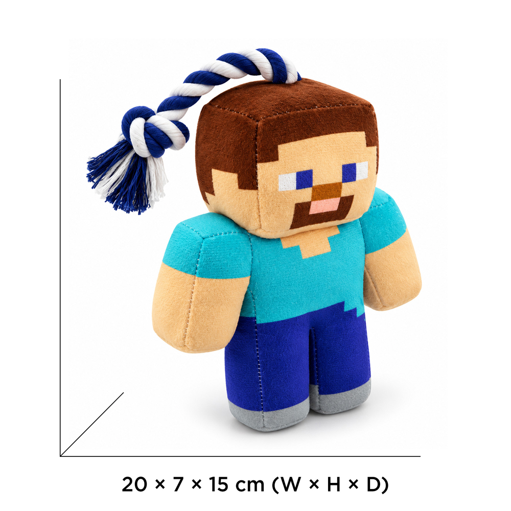 MINECRAFT Hračka pre psov s lanom Steve