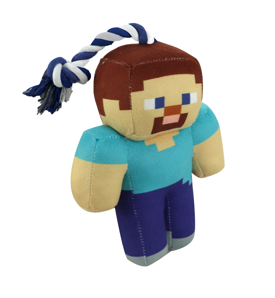 MINECRAFT Hračka pro psy s lanem Steve