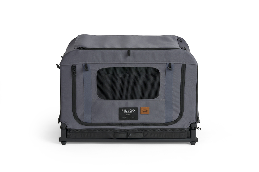 FIKAGO Skladacia kennel prepravka Queen S Grey