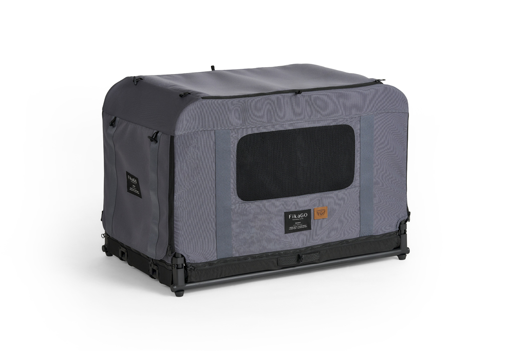 FIKAGO Skladacia kennel prepravka Queen M Grey