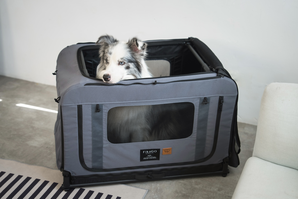 FIKAGO Skladacia kennel prepravka Queen M Green