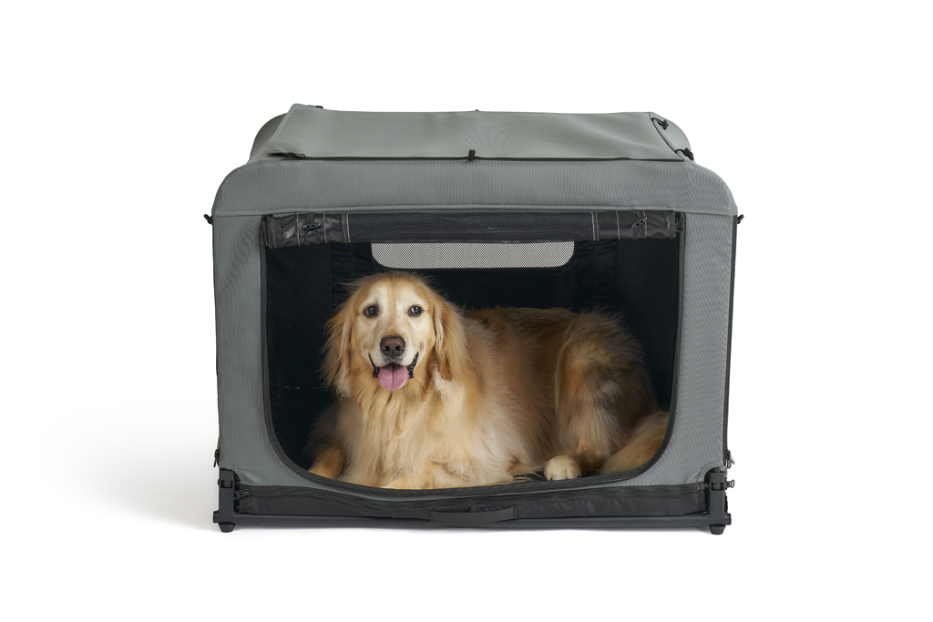 FIKAGO Skladacia kennel prepravka Queen L Grey