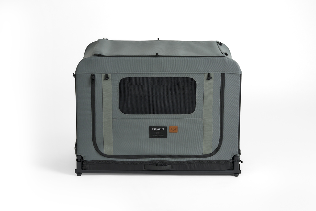 FIKAGO Skladacia kennel prepravka Queen L Green