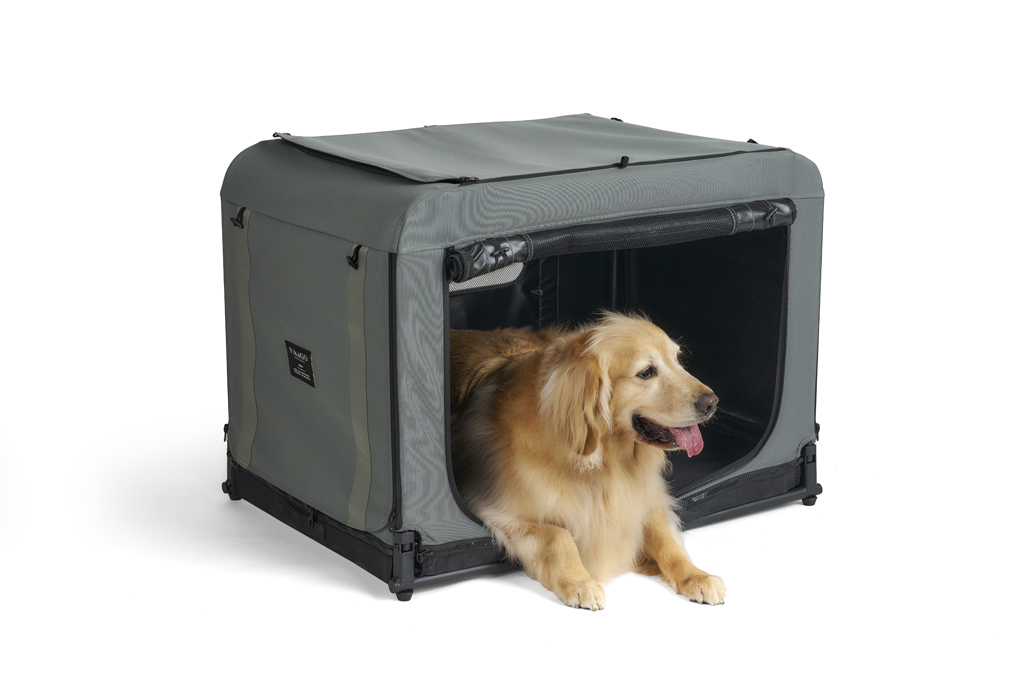 FIKAGO Skladacia kennel prepravka Queen L Green