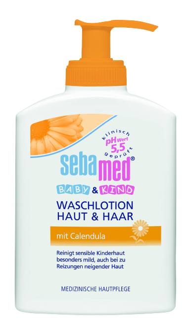 SEBAMED Detská umývacia emulzia s nechtíkom, 200 ml