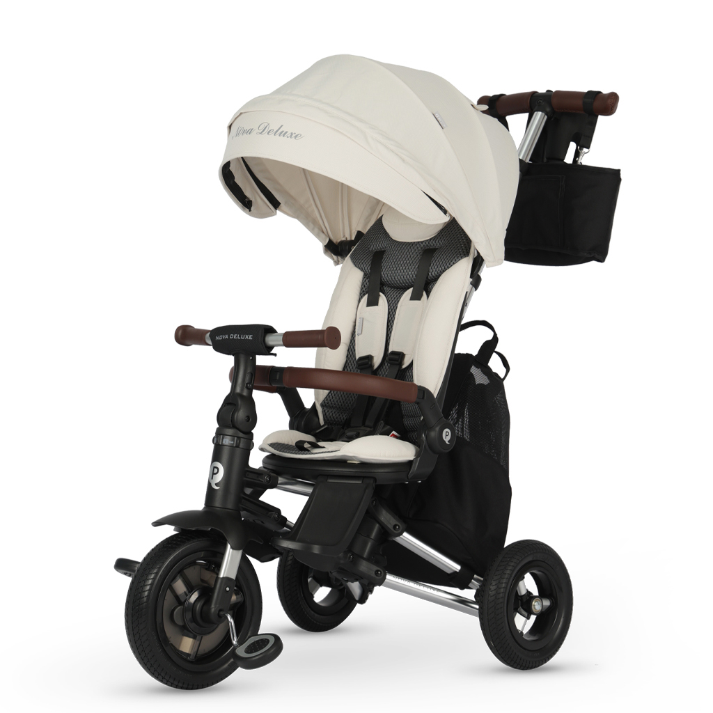 QPLAY Trojkolka Nova Deluxe 5v1 Beige, 10-72 mesiacov