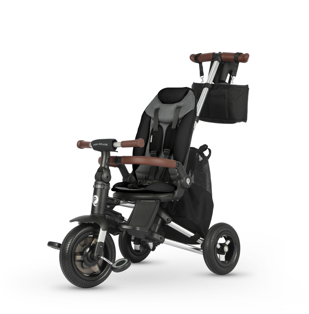 QPLAY Trojkolka Nova Deluxe 5v1 Black, 10-72 mesiacov