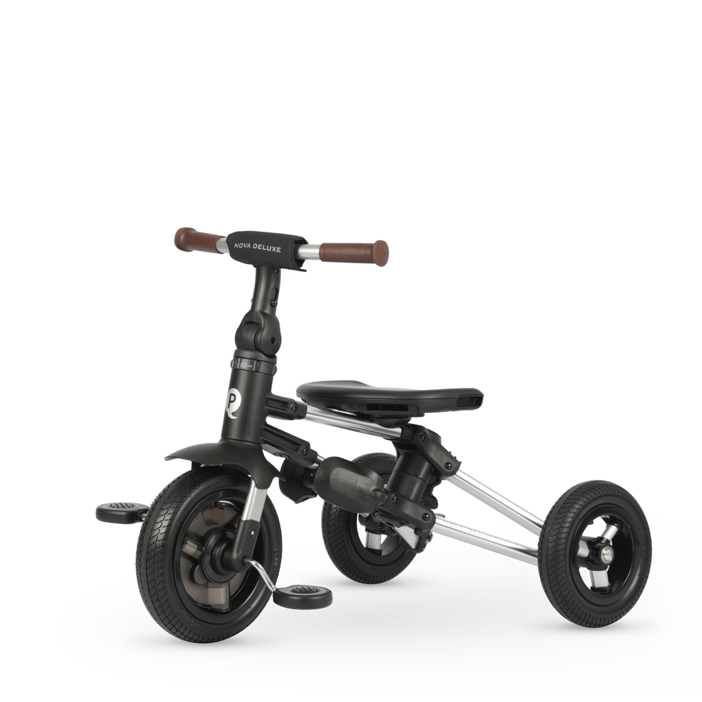 QPLAY Trojkolka Nova Deluxe 5v1 Black, 10-72 mesiacov