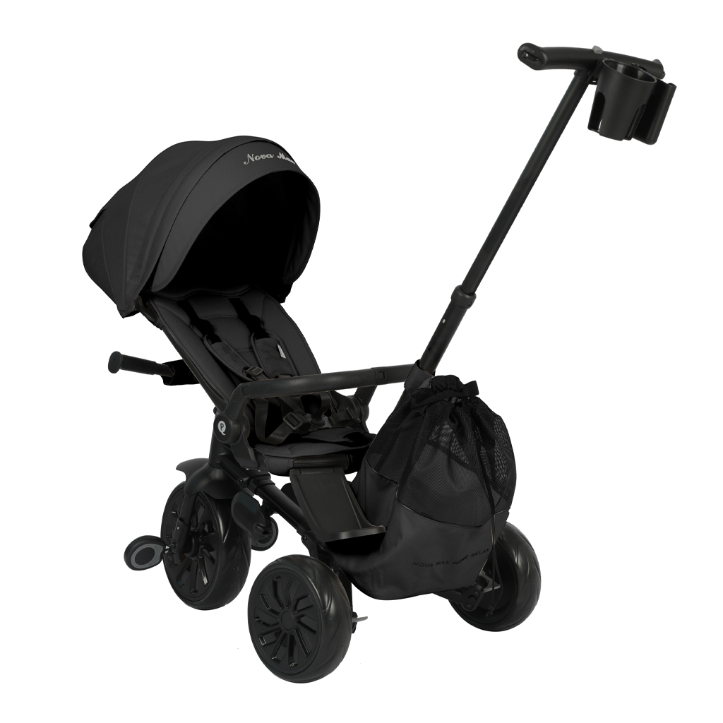 QPLAY Trojkolka Nova Max 5v1 Black, 10-72 mesiacov