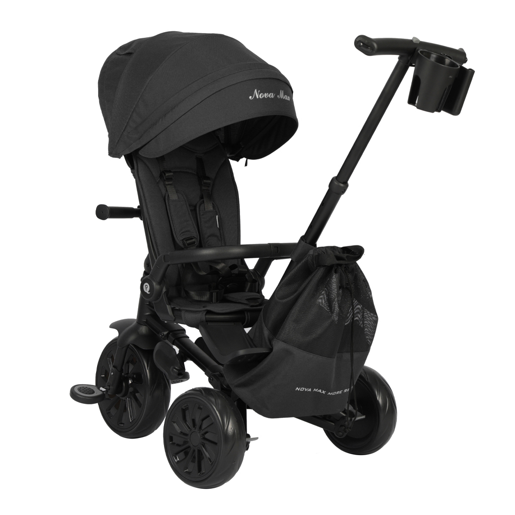 QPLAY Trojkolka Nova Max 5v1 Black, 10-72 mesiacov