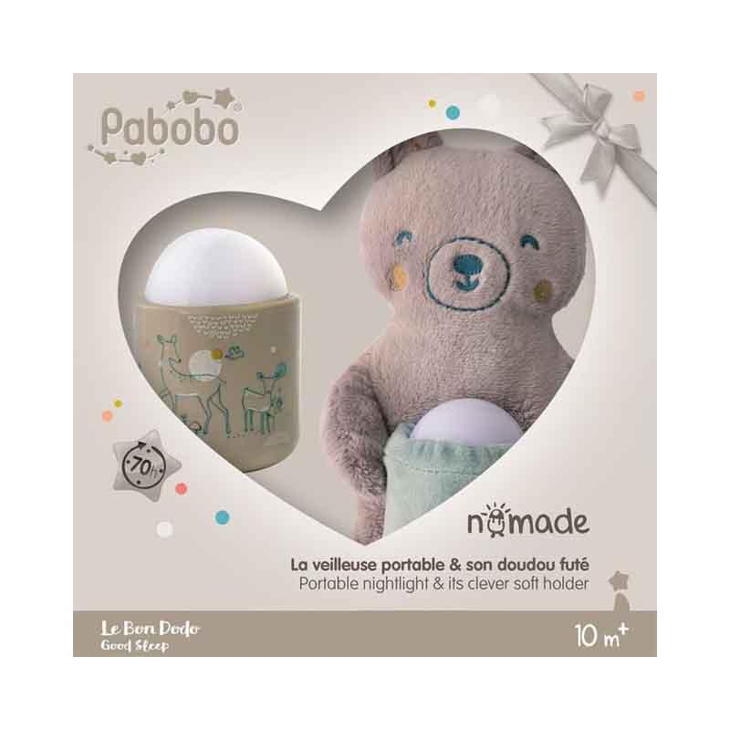 PABOBO Automatické nočné svetielko Nomade medvedík Gift Box