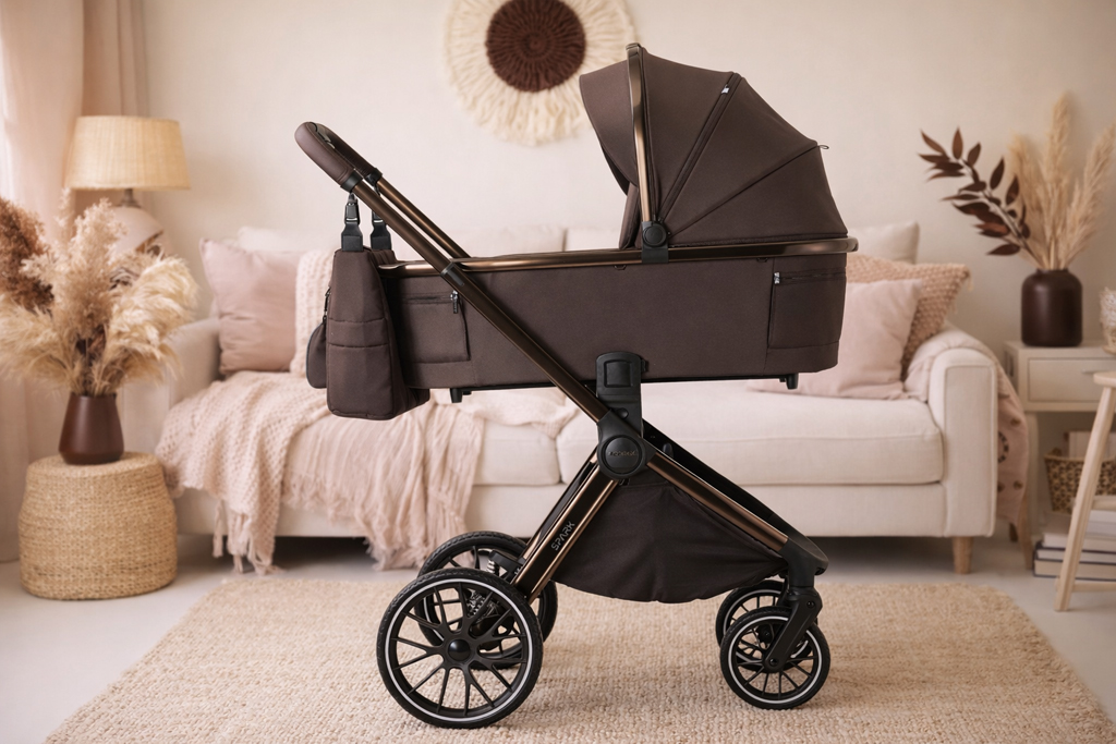 ADAMEX Kočík kombinovaný Spark 13 Chocolate Brown