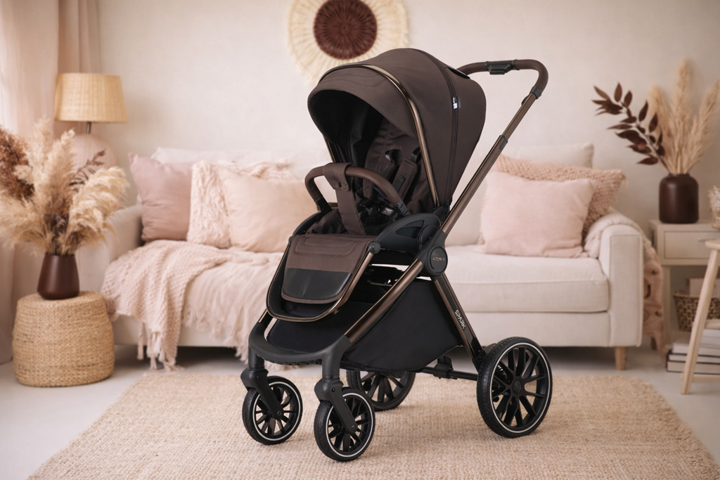 ADAMEX Kočík kombinovaný Spark 13 Chocolate Brown