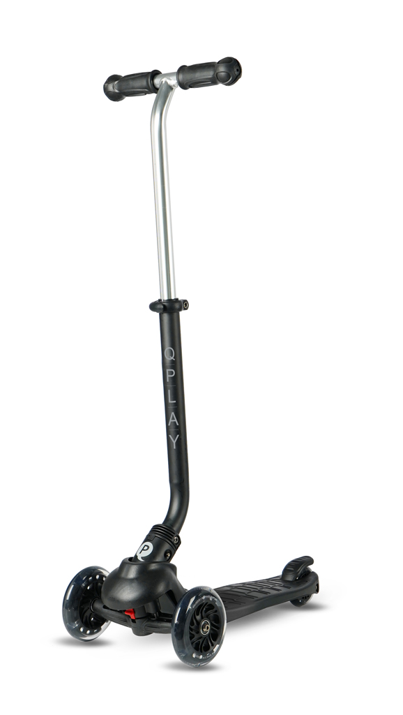 QPLAY Kolobežka Sema Pro Black, 5 v 1, s LED kolečky, věk 1-6 let