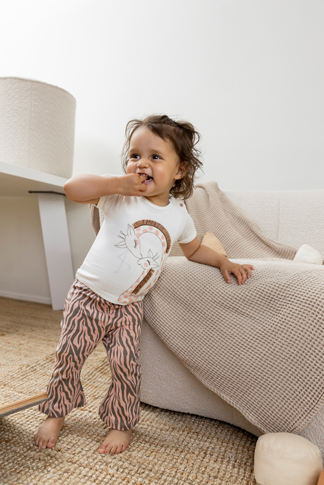 DIRKJE Tričko kr. rukáv tm. biela dievča veľ.74