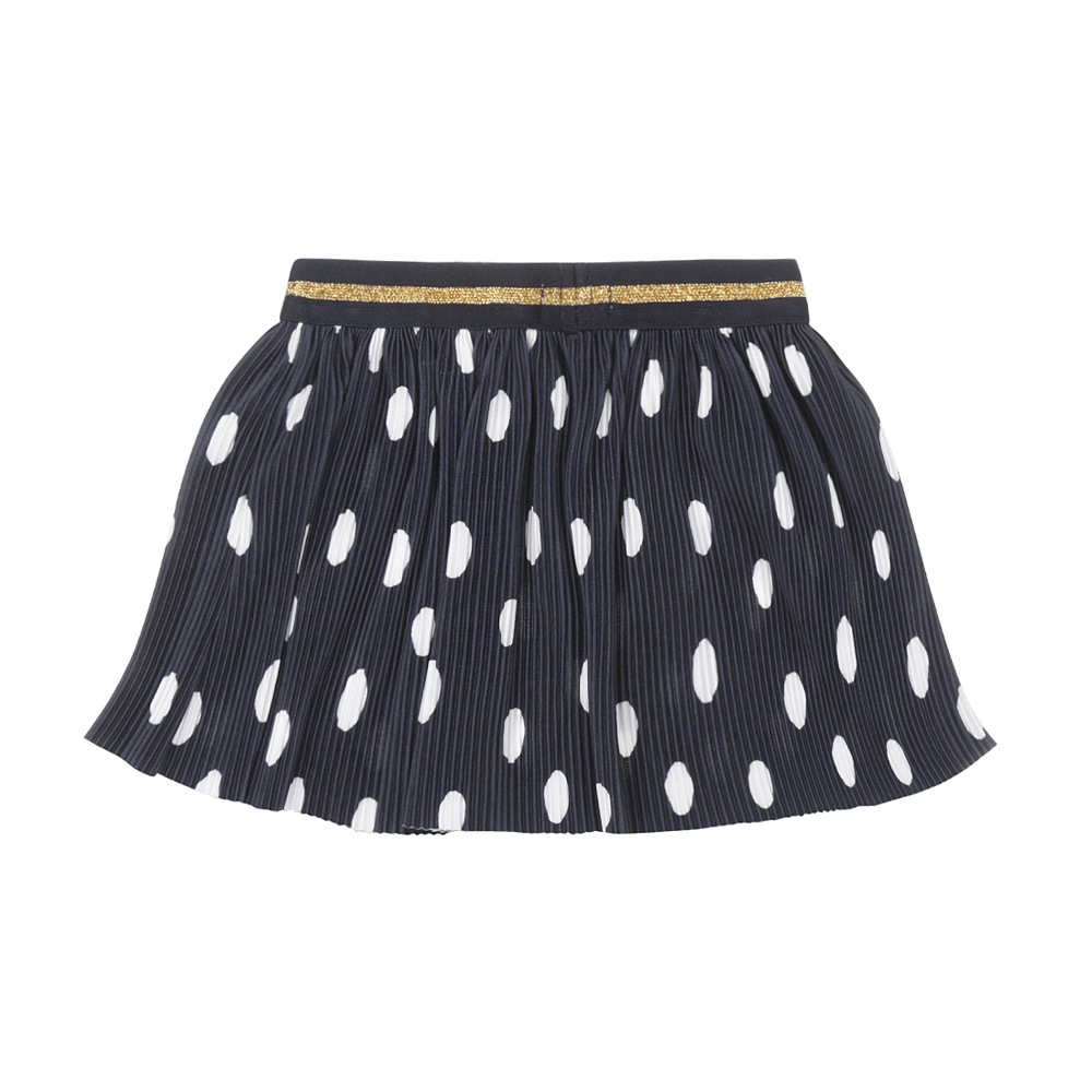 DIRKJE Sukňa námornícka modrá biele bodky dievča veľ.74