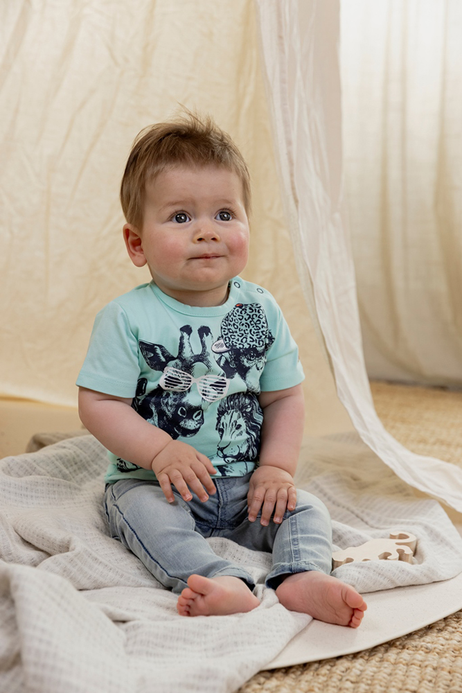 DIRKJE Tričko kr. rukáv mint chlapec veľ.92