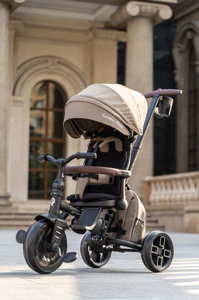 QPLAY Trojkolka Comfo Max Beige, 7v1, vek 10-72 mesiacov
