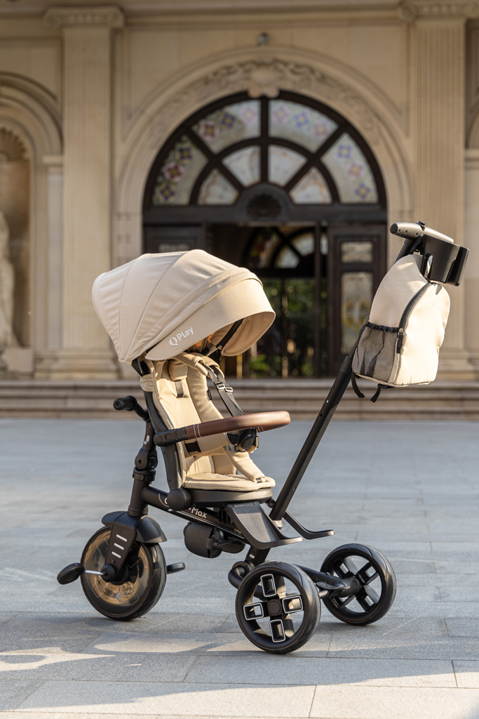 QPLAY Trojkolka Comfo Max Coffee, 7v1, vek 10-72 mesiacov