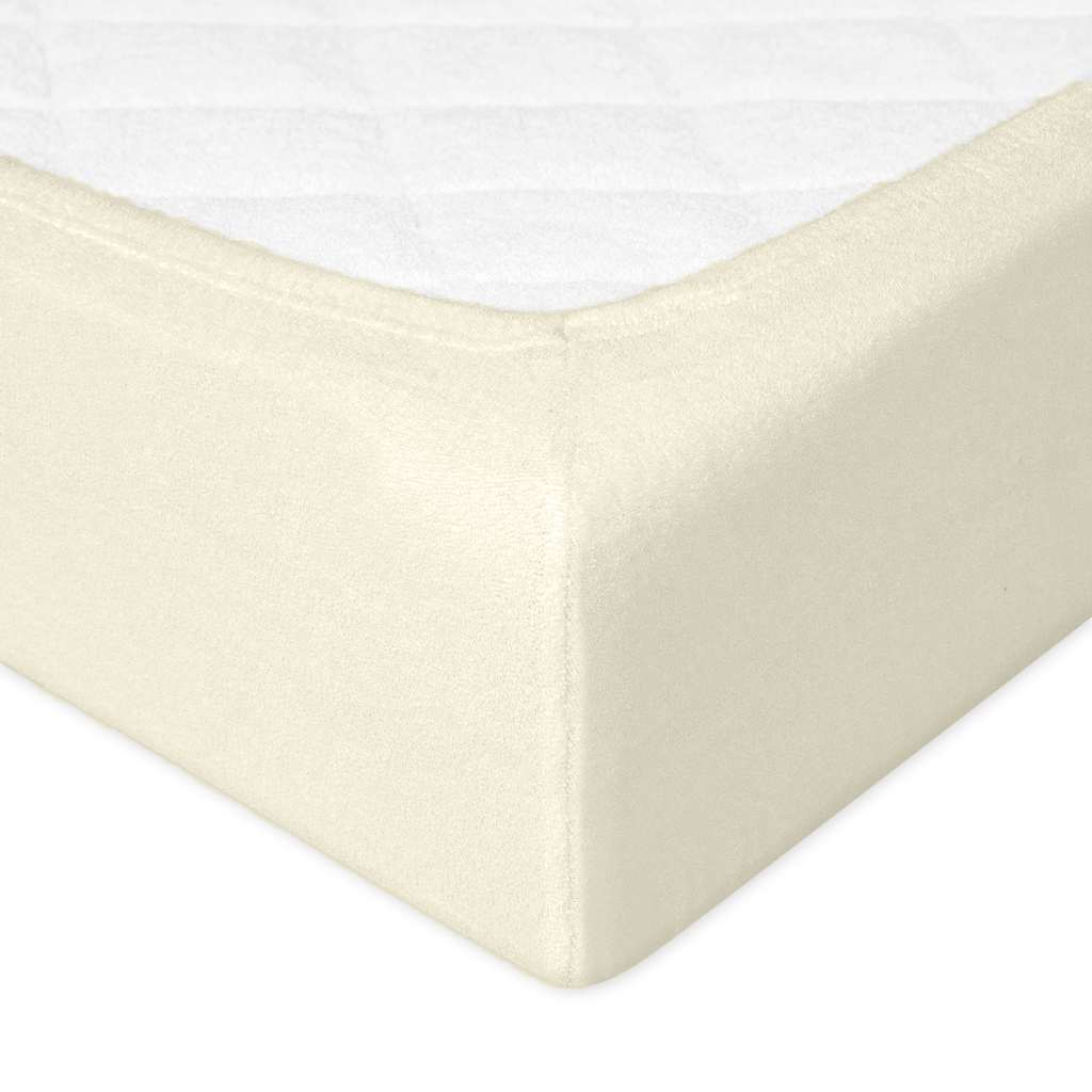 BABYMATEX Plachta napínacia froté Premium 70x140cm ecru