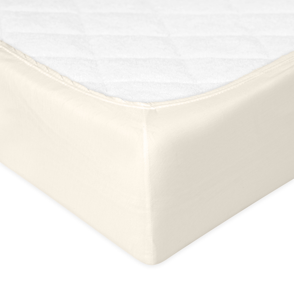 BABYMATEX Prostěradlo napínací Jersey 60x120cm ecru, slonová kost