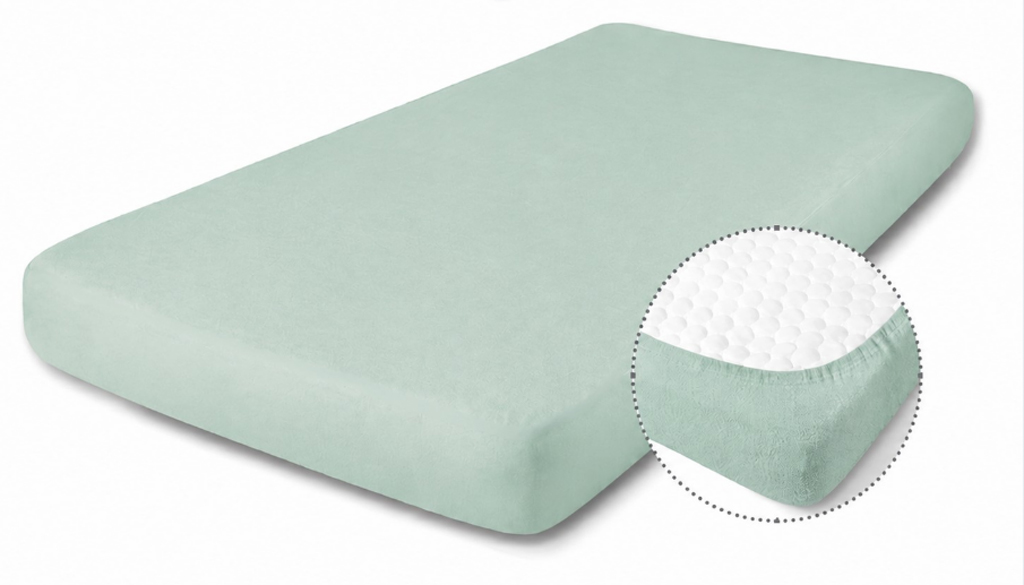 BABYMATEX Plachta napínacia Jersey 60x120cm Sage Green
