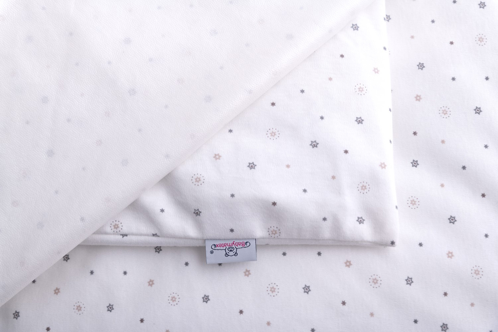 BABYMATEX Obliečky nepremokavé Jersey 100x135cm, 40x60cm Hviezdičky