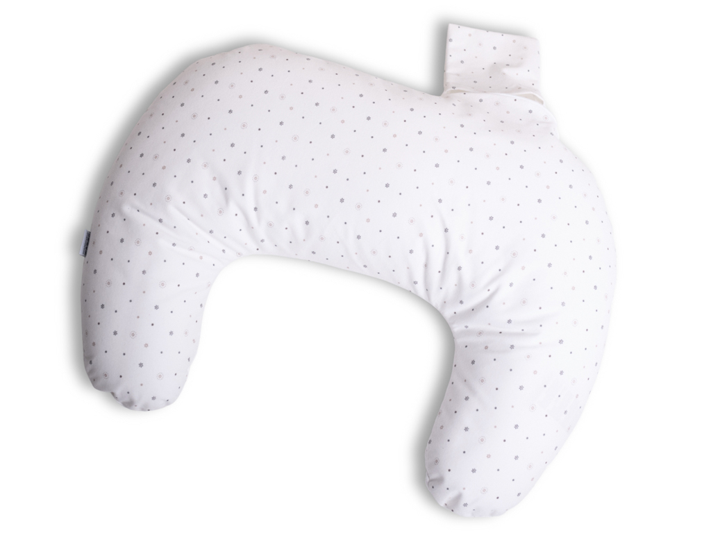 BABYMATEX Vankúš na dojčenie polohovací miniRelax Jersey 150cm Hviezdičky