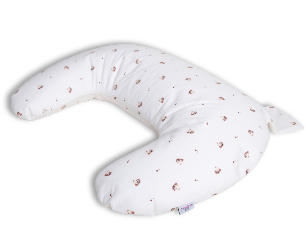 BABYMATEX Vankúš na dojčenie polohovací miniRelax Jersey 150cm Medvedík