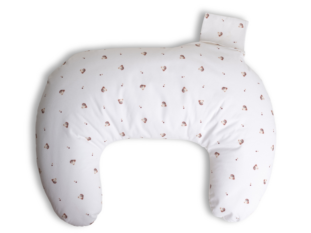 BABYMATEX Vankúš na dojčenie polohovací miniRelax Jersey 150cm Medvedík