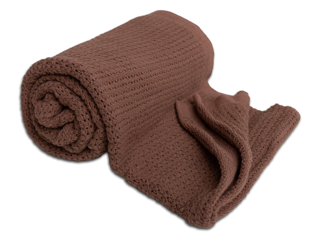 BABYMATEX Deka úpletová z bavlny 75x100cm Lili mokka