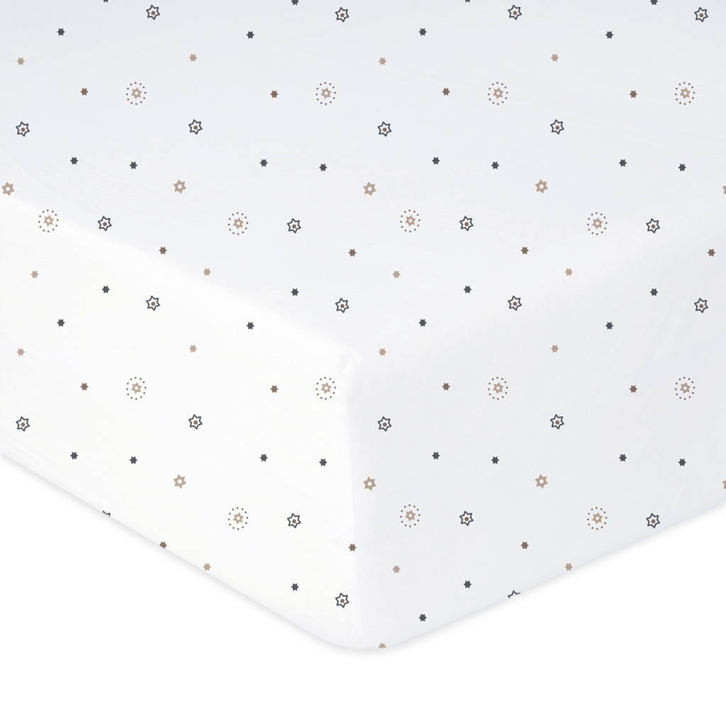 BABYMATEX Prostěradlo napínací Jersey 60x120cm Hvězdičky
