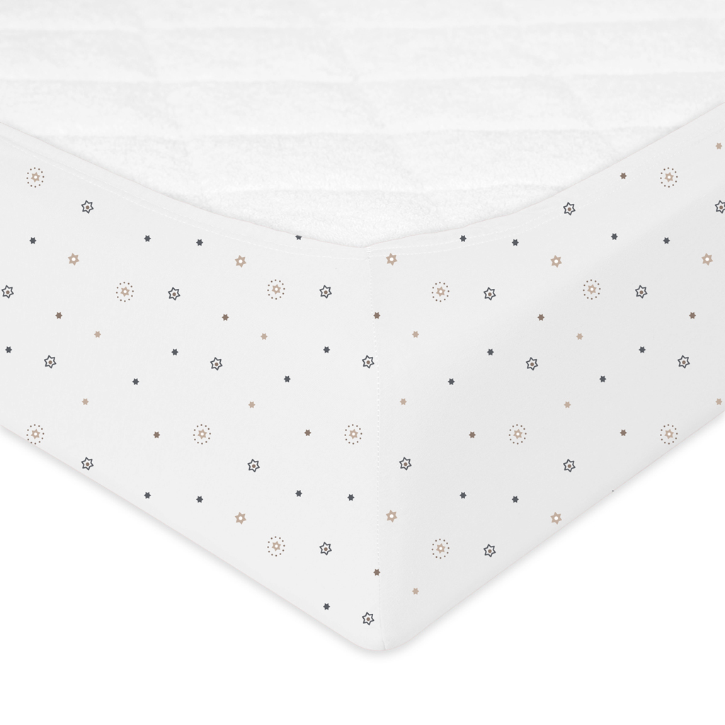 BABYMATEX Prostěradlo napínací Jersey 60x120cm Hvězdičky