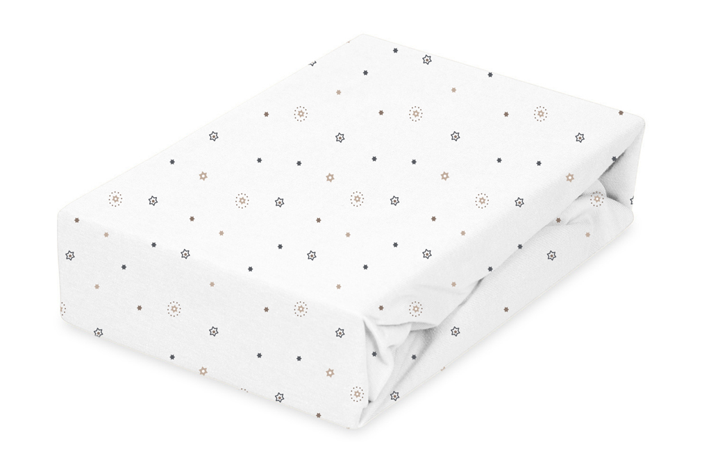 BABYMATEX Prostěradlo napínací Jersey 60x120cm Hvězdičky