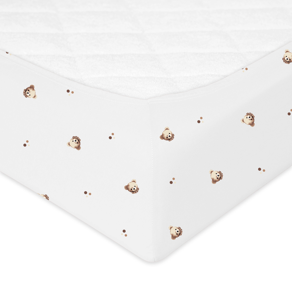 BABYMATEX Prostěradlo napínací Jersey 60x120cm Medvídek