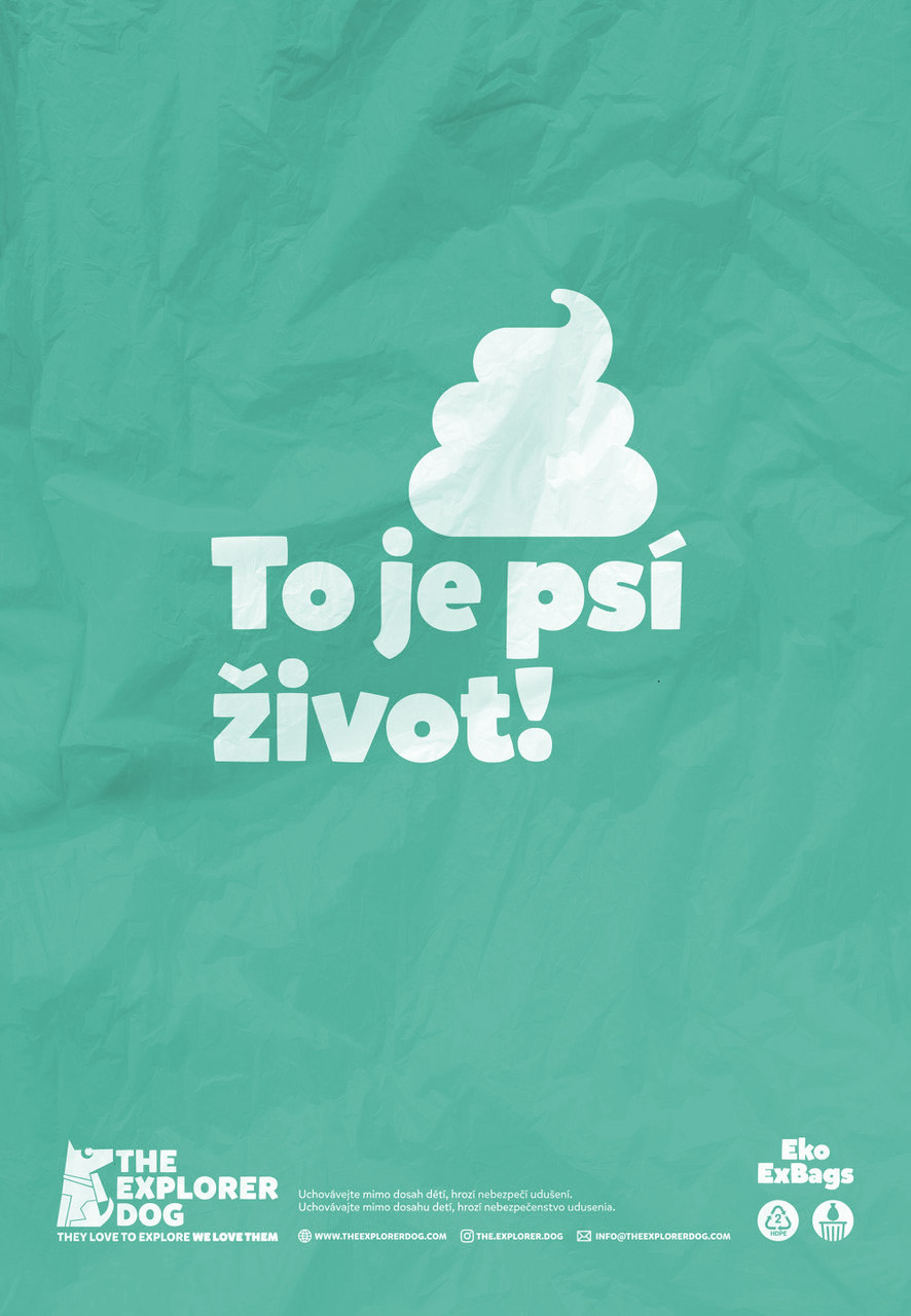 EXPLORER DOG Vrecká recyklované na psie exkrementy s vôňou mäty 270 ks