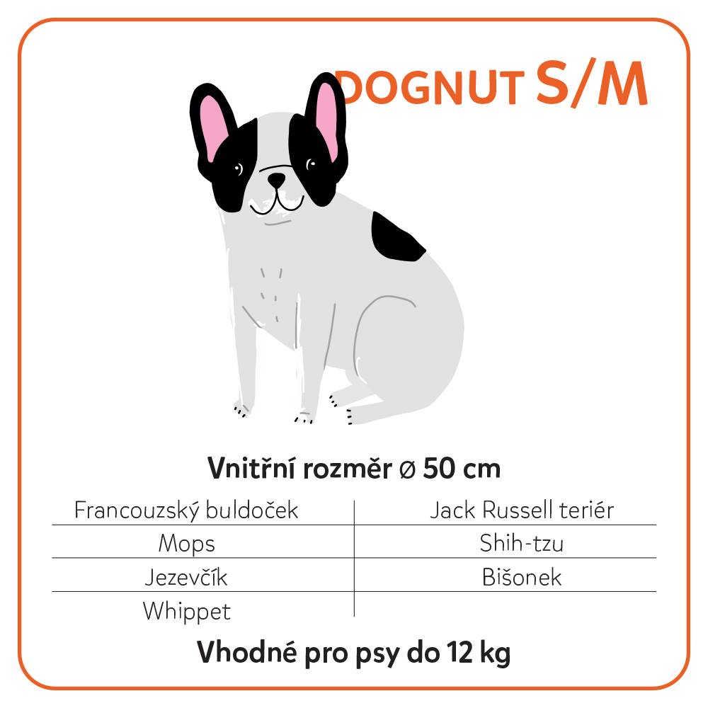 EXPLORER DOG Pelech ortopedický Dognut S/M 76 cm Sandy Beige
