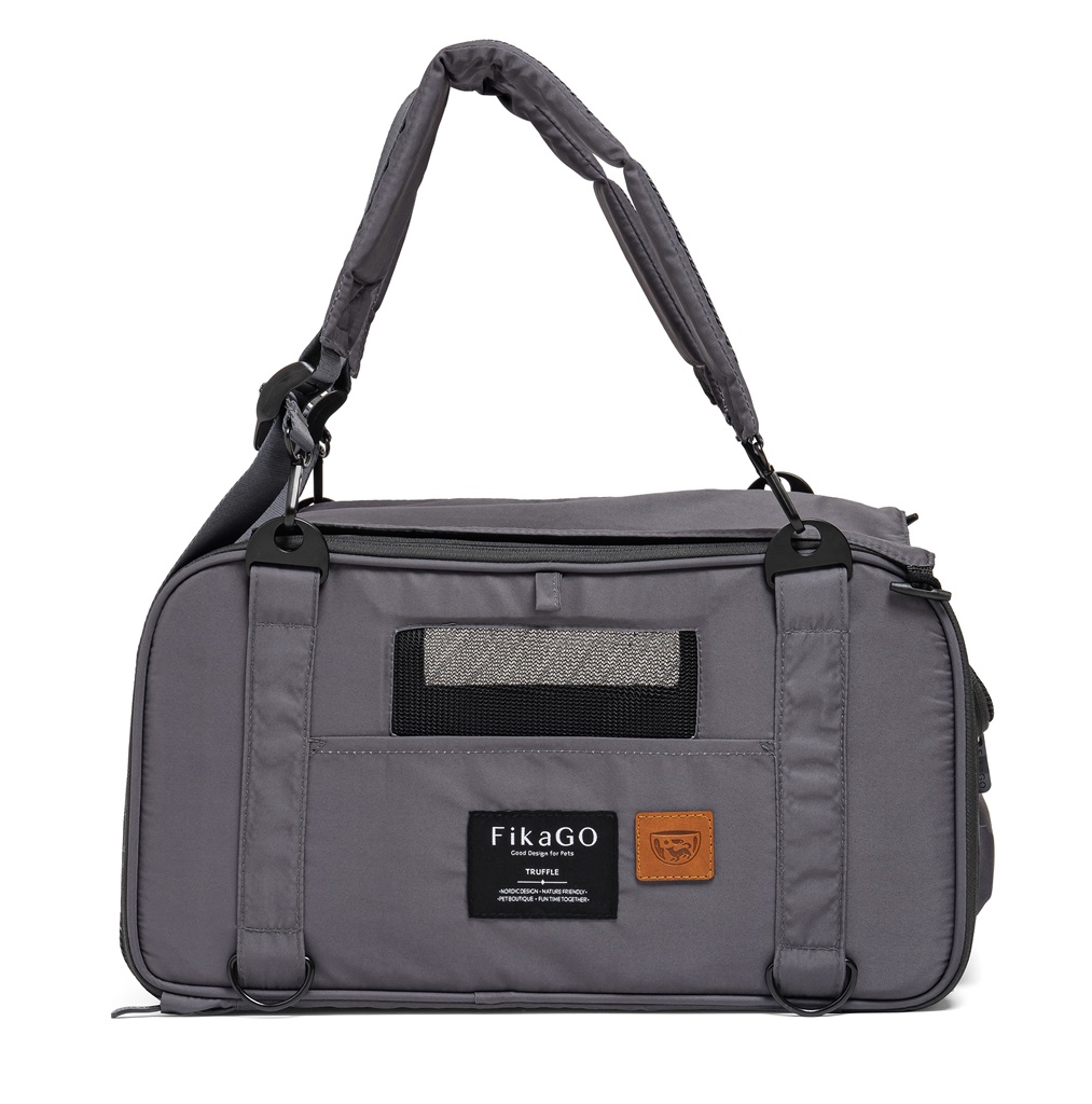 FIKAGO Nosič cestovný pre psov a mačky Truffle Grey