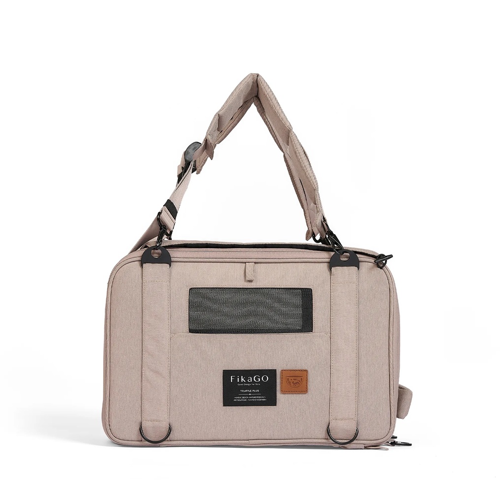 FIKAGO Nosič cestovný pre psy a mačky Truffle Plus Sandy Beige