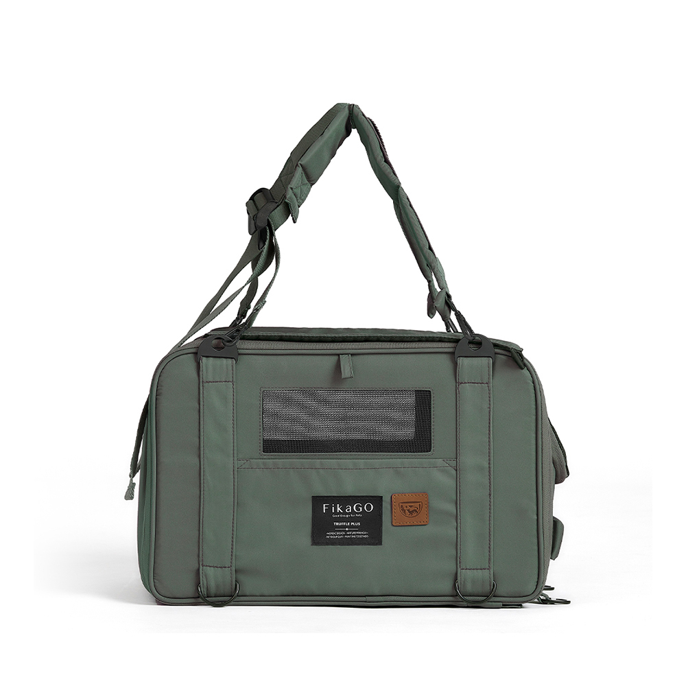 FIKAGO Nosič cestovný pre psy a mačky Truffle Plus Green