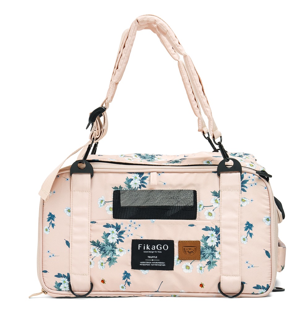 FIKAGO Nosič cestovný pre psov a mačky Truffle Arctic Flowers