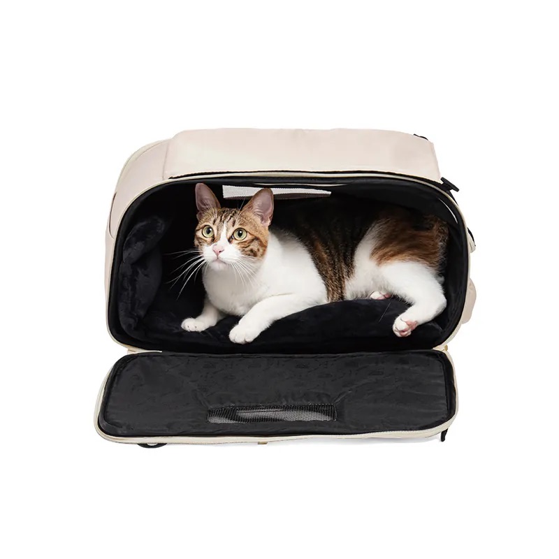 FIKAGO Nosič cestovný pre psov a mačky Truffle Arctic Flowers