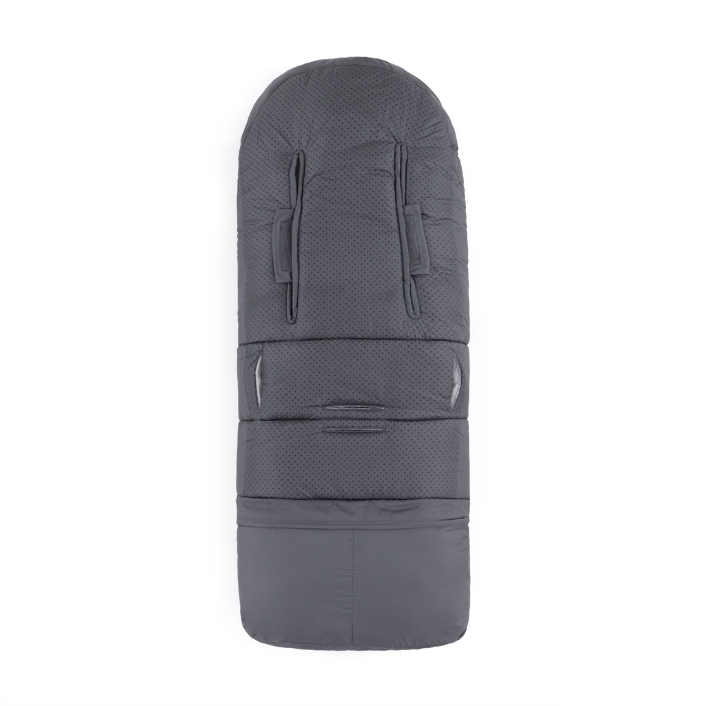 PETITE&MARS Set zimný fusak Jibot 3v1 + rukavice na kočík Jasie Charcoal Grey