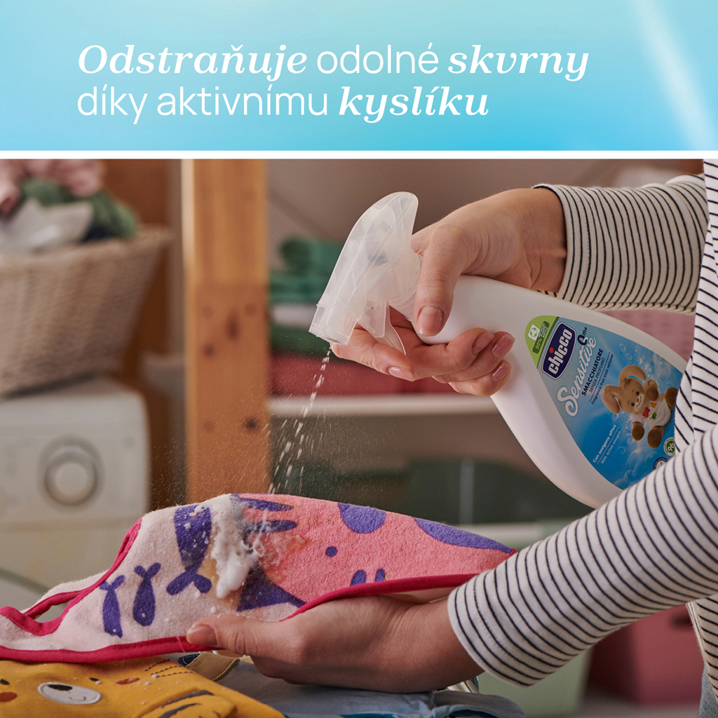 CHICCO Prací gél Baby Sensitive 1,5 l + Odstraňovač škvŕn Sensitive 500 ml
