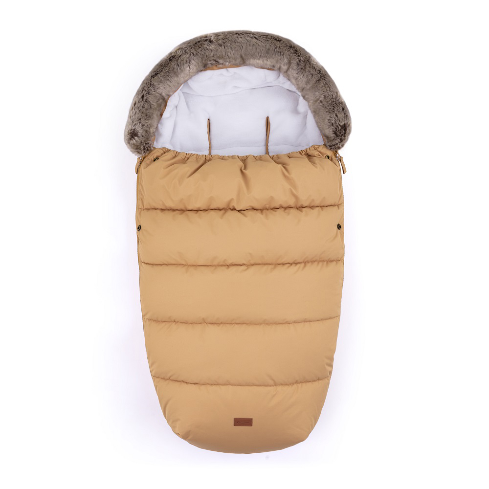 PETITE&MARS Fusak 4v1 Comfy Elegant Caramel + rukávnik Jasie Charcoal Grey