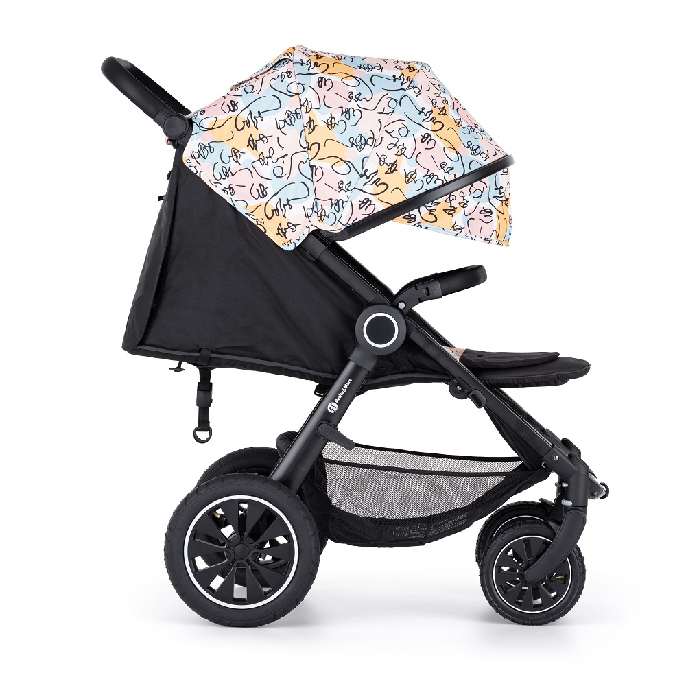 PETITE&MARS Kočík Street+ Air Black Limited 100 Faces