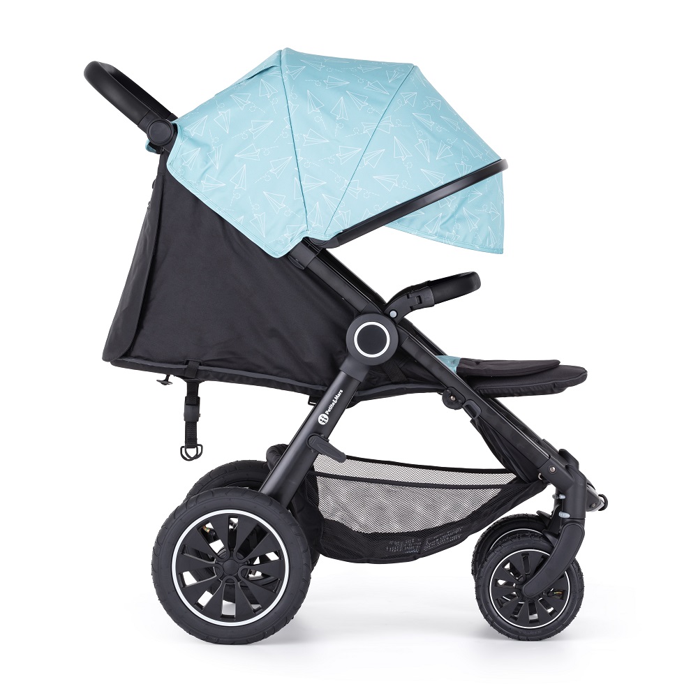 PETITE&MARS Kočík Street+ Air Black Limited 100 Airplane